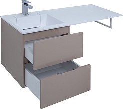 Aquanet Тумба под раковину Алвита 48 капучино – фотография-2